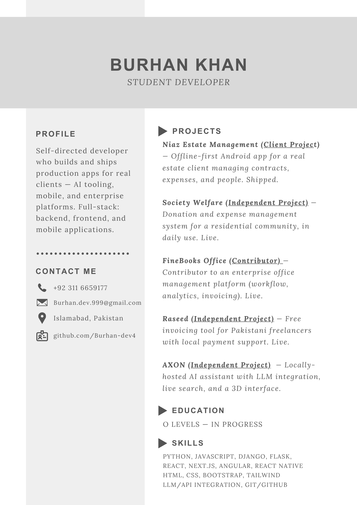 CV preview